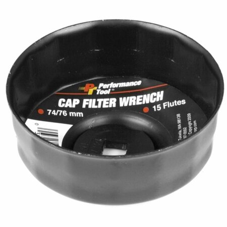 PERFORM TOOL W54105 Filter Cap Wrench 74 & 76 mm., 15 Fl PE319934